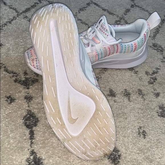 rainbow nike slippers